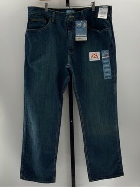 Lee Relaxed Fit Jeans in Deep Blue Denim